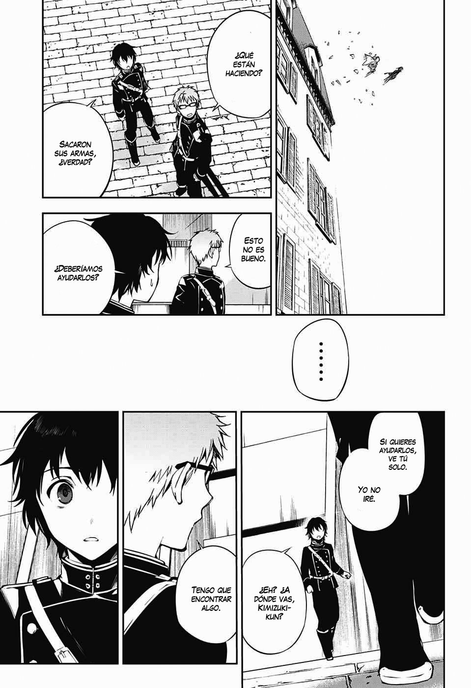 Owari no Seraph Capitulo 71: Tres demonios negros página 14
