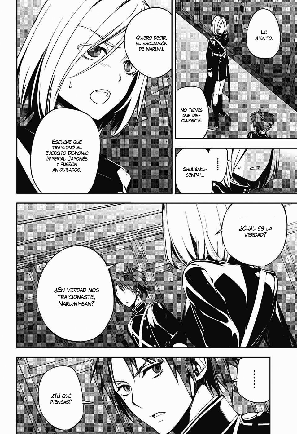 Owari no Seraph Capitulo 71: Tres demonios negros página 21