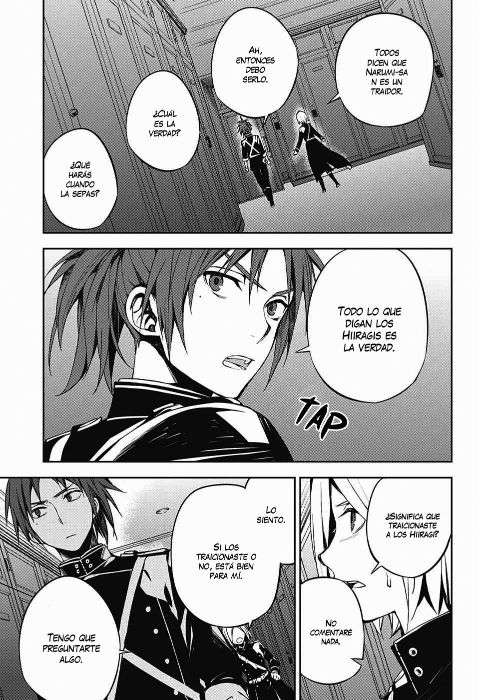 Owari no Seraph Capitulo 71: Tres demonios negros página 22
