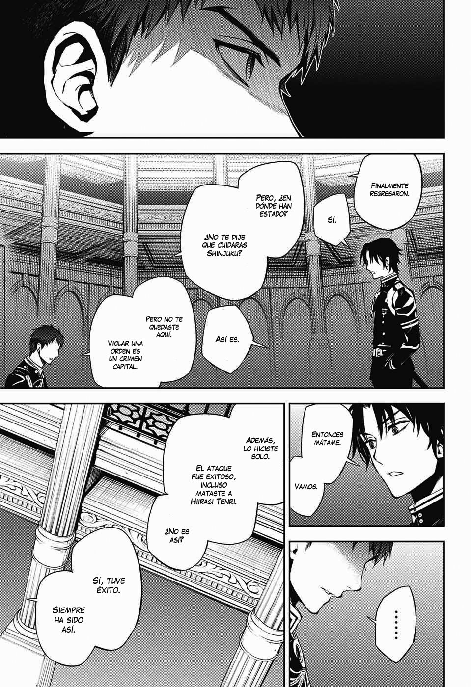 Owari no Seraph Capitulo 71: Tres demonios negros página 26
