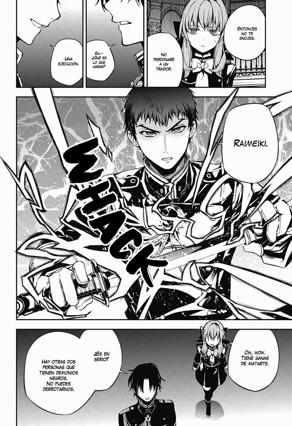 Owari no Seraph Capitulo 71: Tres demonios negros página 27