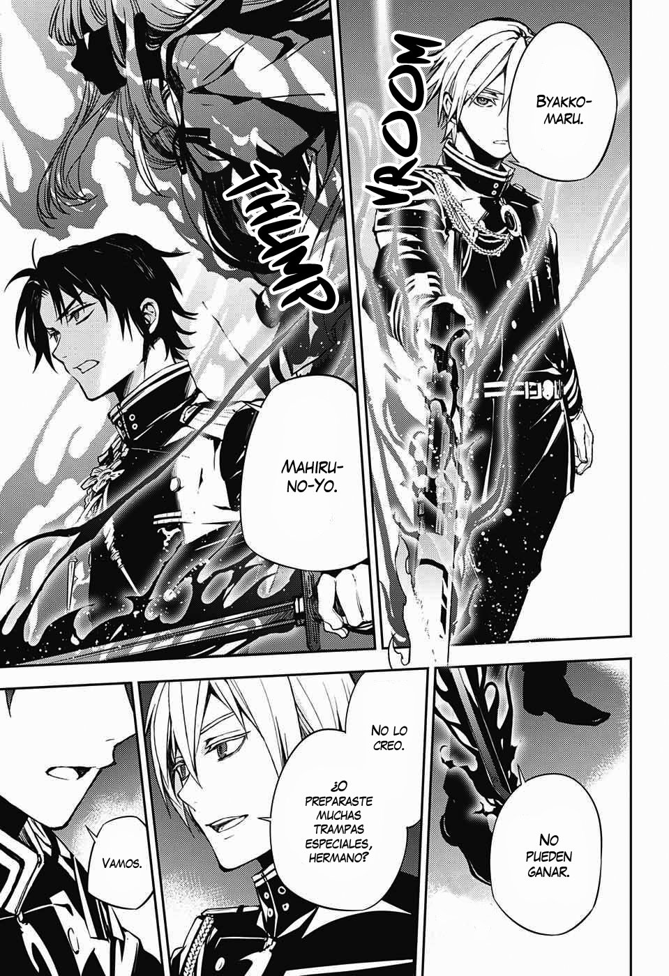 Owari no Seraph Capitulo 71: Tres demonios negros página 28