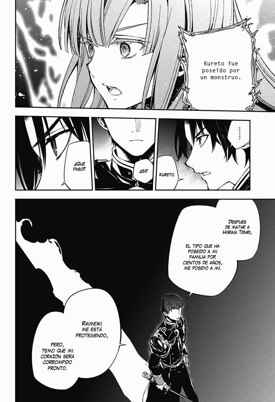 Owari no Seraph Capitulo 71: Tres demonios negros página 32