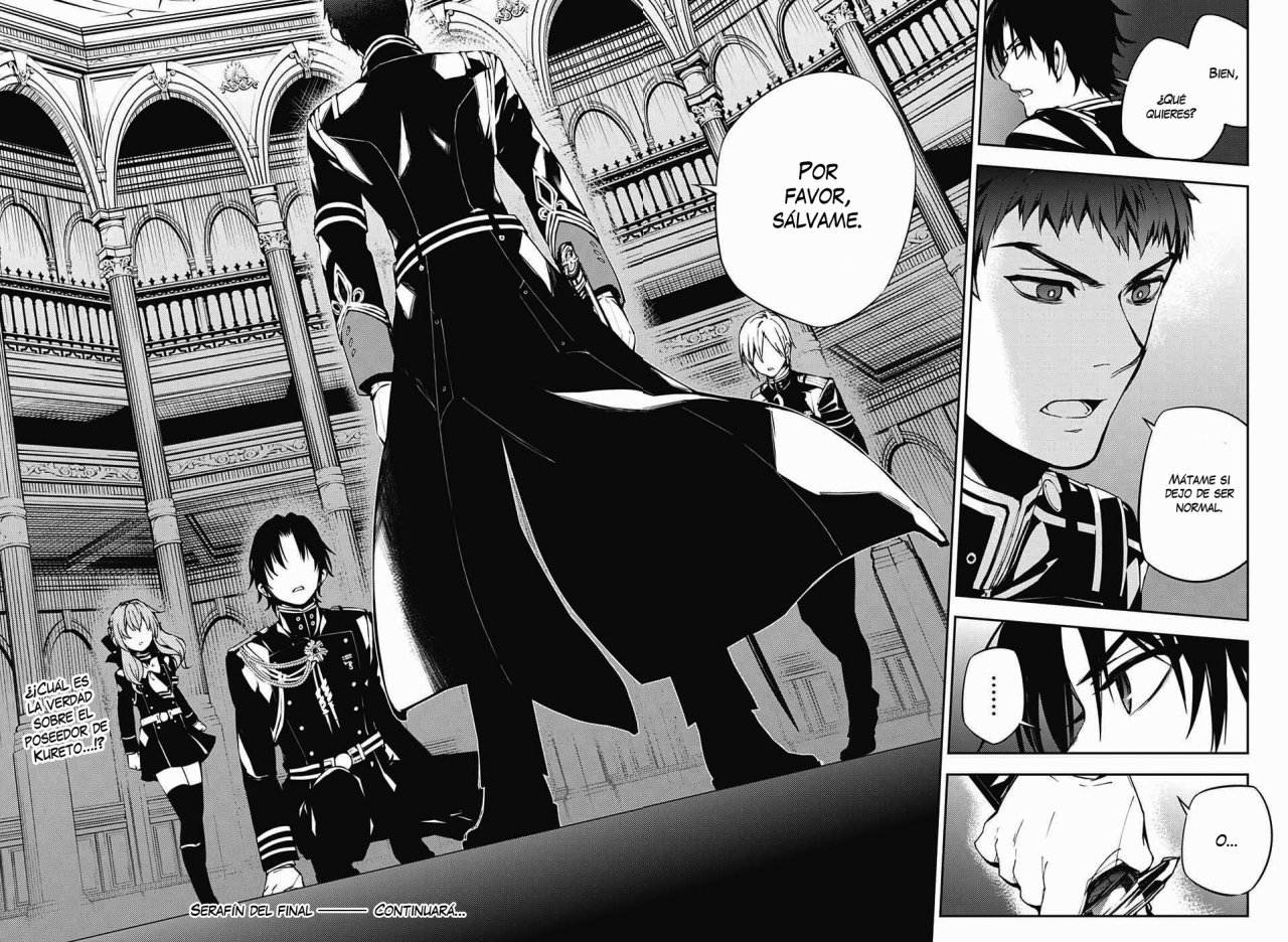 Owari no Seraph Capitulo 71: Tres demonios negros página 34