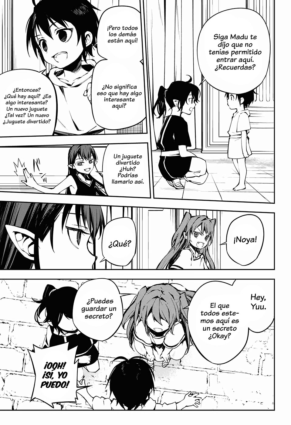 Owari no Seraph Capitulo 85: La reunión de los conejillos de india. página 12