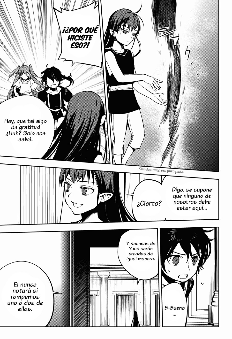 Owari no Seraph Capitulo 85: La reunión de los conejillos de india. página 16