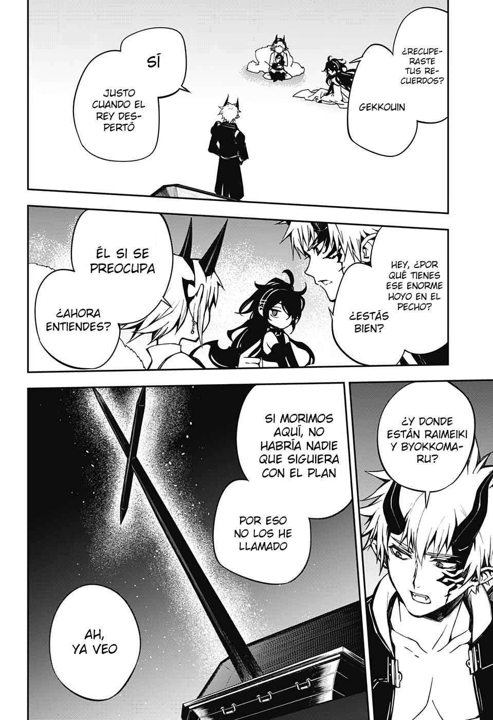 Owari no Seraph Capitulo 98: Aposentos del Rey página 16