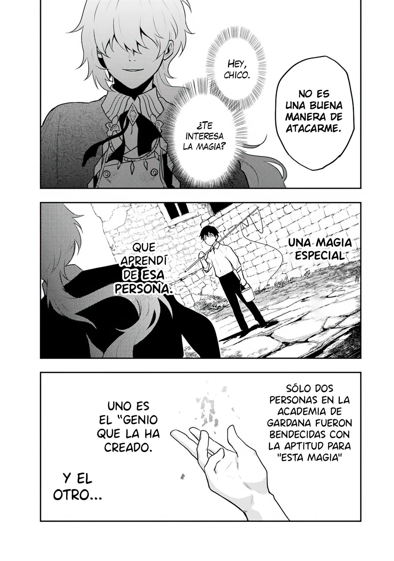 Un mago de la corte, que se centraba en la magia de apoyo porque sus aliados eran demasiado débiles, aspira a convertirse en el más fuerte tras ser expulsado Capitulo 10: Magia especial página 12