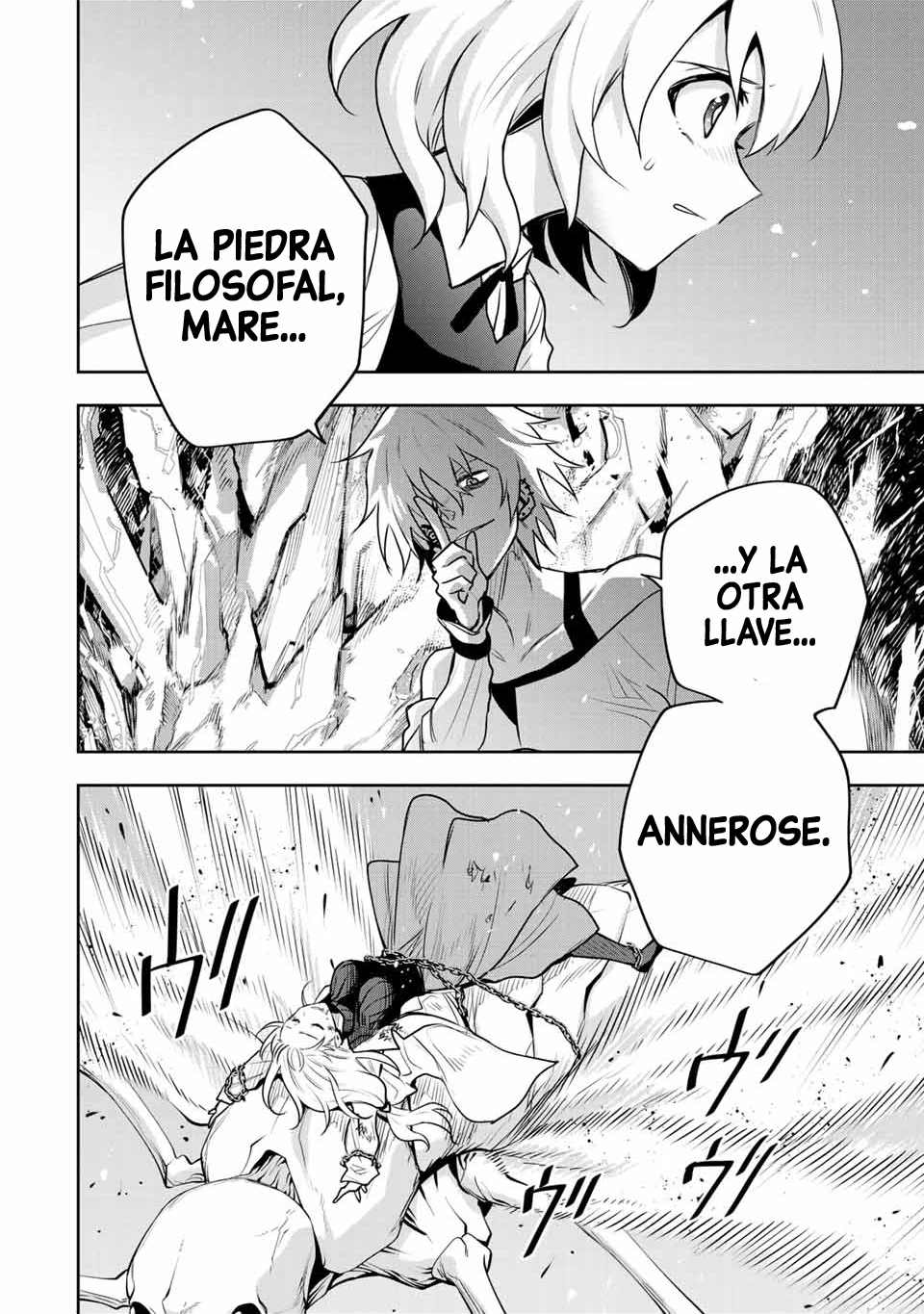Un mago de la corte, que se centraba en la magia de apoyo porque sus aliados eran demasiado débiles, aspira a convertirse en el más fuerte tras ser expulsado Capitulo 100 página 18