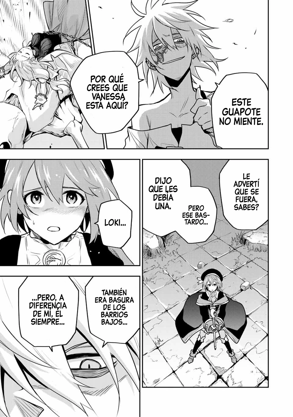 Un mago de la corte, que se centraba en la magia de apoyo porque sus aliados eran demasiado débiles, aspira a convertirse en el más fuerte tras ser expulsado Capitulo 102 página 5