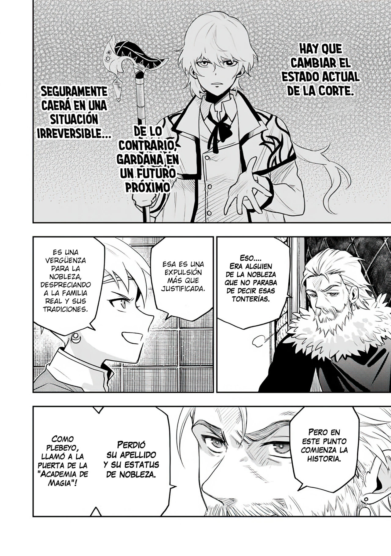 Un mago de la corte, que se centraba en la magia de apoyo porque sus aliados eran demasiado débiles, aspira a convertirse en el más fuerte tras ser expulsado Capitulo 13: Un hombre llamado Eldas página 7
