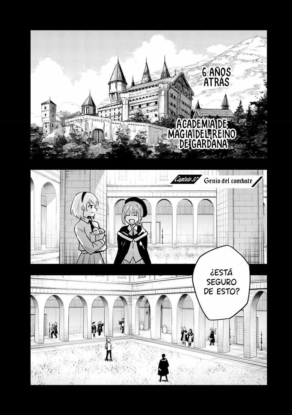 Un mago de la corte, que se centraba en la magia de apoyo porque sus aliados eran demasiado débiles, aspira a convertirse en el más fuerte tras ser expulsado Capitulo 37: Genio del combate página 2