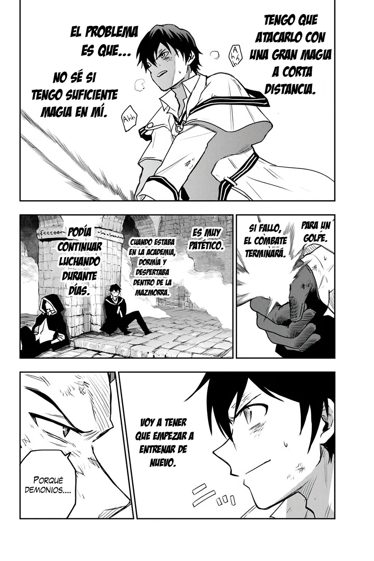 Un mago de la corte, que se centraba en la magia de apoyo porque sus aliados eran demasiado débiles, aspira a convertirse en el más fuerte tras ser expulsado Capitulo 4: Dragneel página 9