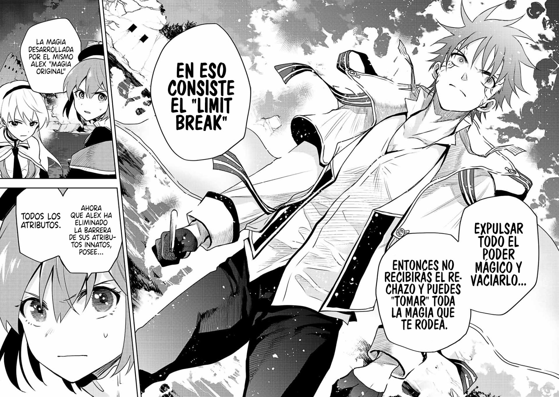 Un mago de la corte, que se centraba en la magia de apoyo porque sus aliados eran demasiado débiles, aspira a convertirse en el más fuerte tras ser expulsado Capitulo 45: Limit Break página 12