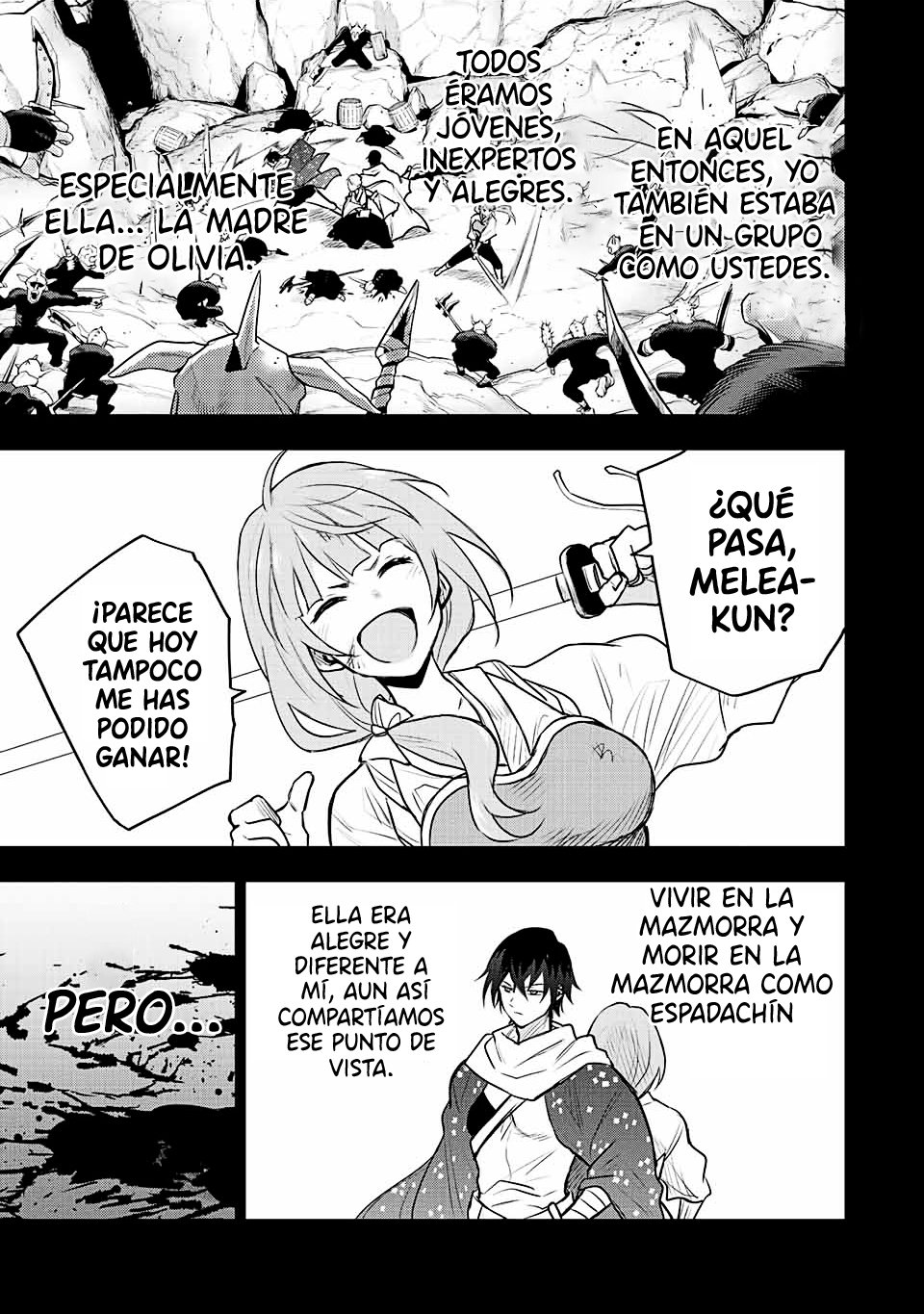 Un mago de la corte, que se centraba en la magia de apoyo porque sus aliados eran demasiado débiles, aspira a convertirse en el más fuerte tras ser expulsado Capitulo 50: Despedida página 8