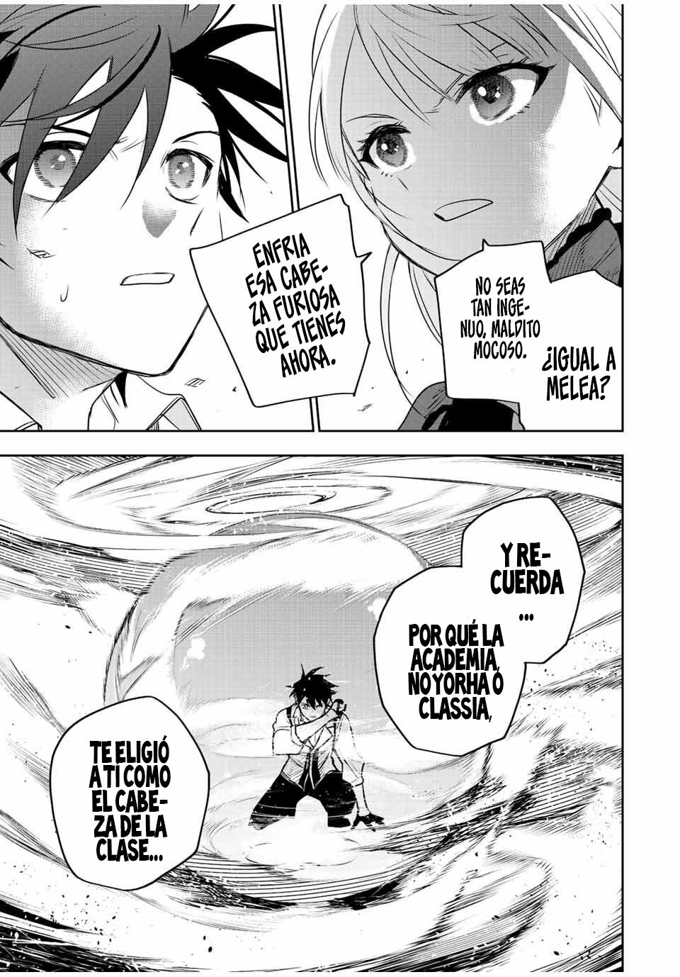 Un mago de la corte, que se centraba en la magia de apoyo porque sus aliados eran demasiado débiles, aspira a convertirse en el más fuerte tras ser expulsado Capitulo 57 página 9
