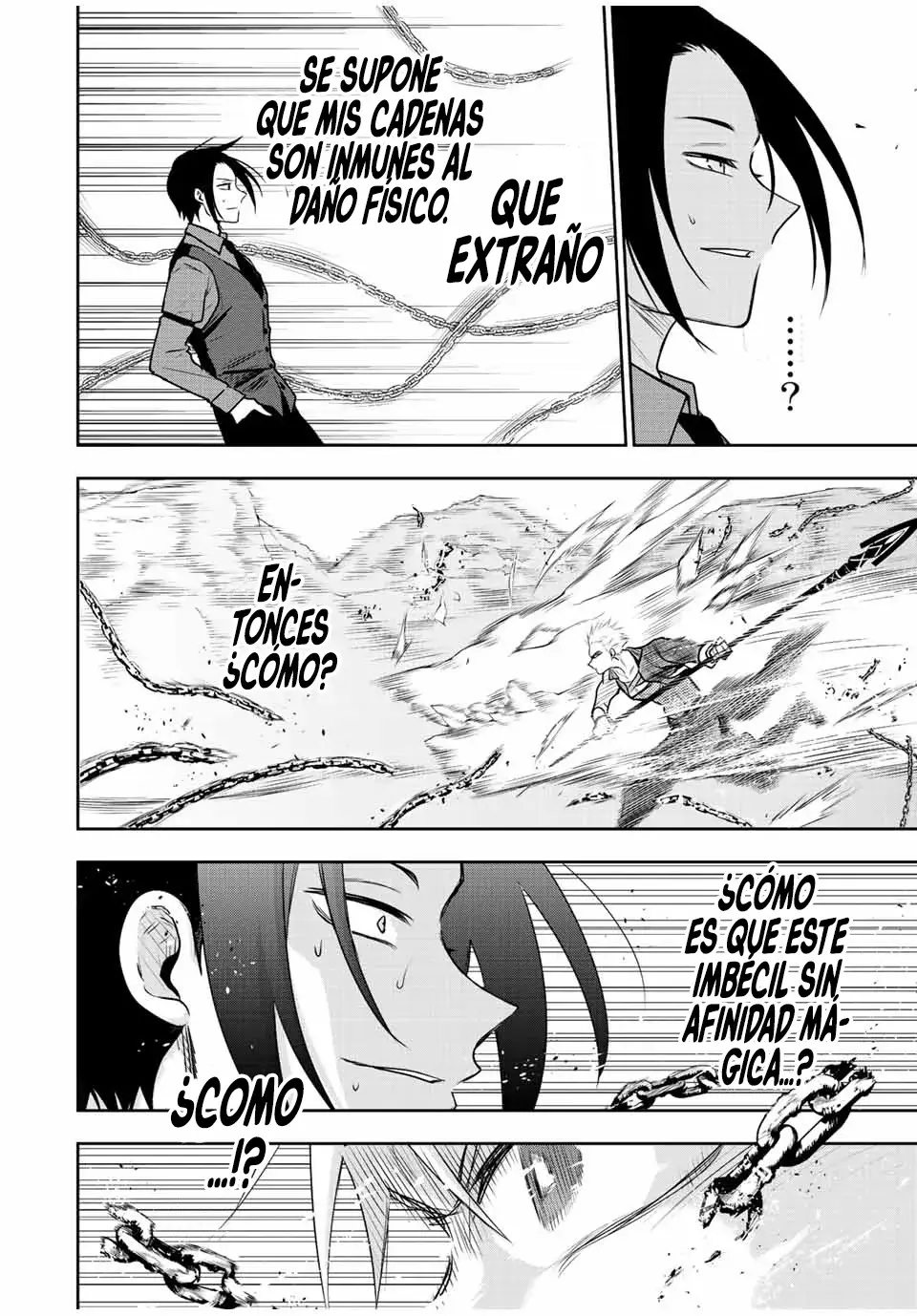Un mago de la corte, que se centraba en la magia de apoyo porque sus aliados eran demasiado débiles, aspira a convertirse en el más fuerte tras ser expulsado Capitulo 65 página 11