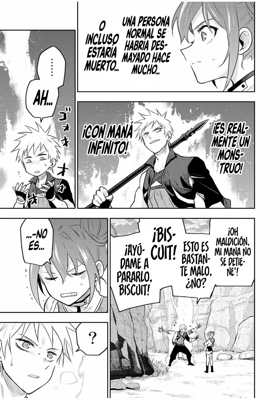 Un mago de la corte, que se centraba en la magia de apoyo porque sus aliados eran demasiado débiles, aspira a convertirse en el más fuerte tras ser expulsado Capitulo 65 página 16