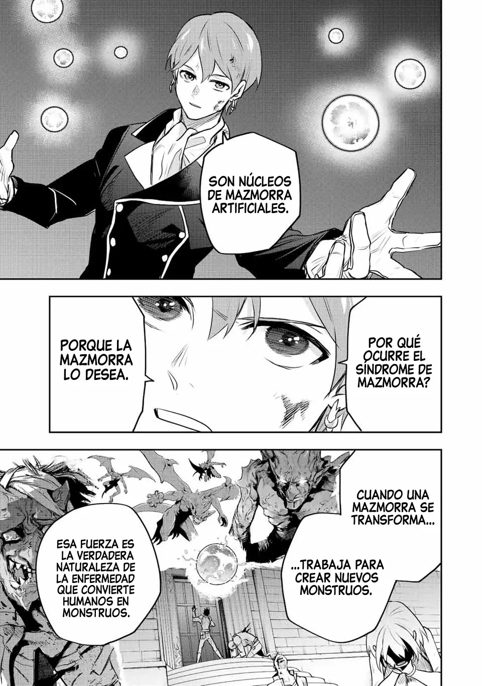 Un mago de la corte, que se centraba en la magia de apoyo porque sus aliados eran demasiado débiles, aspira a convertirse en el más fuerte tras ser expulsado Capitulo 69 página 17