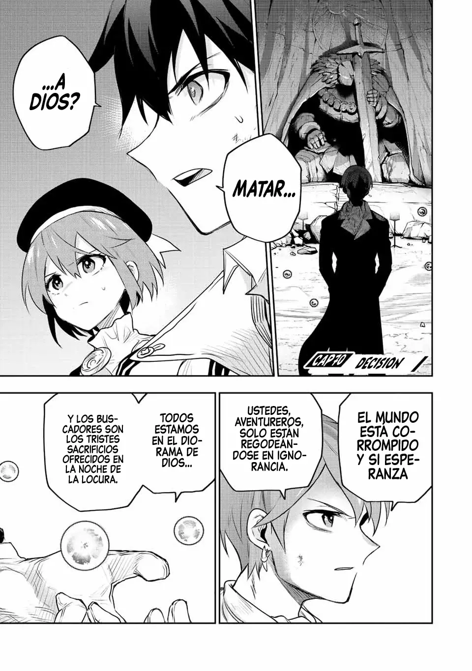 Un mago de la corte, que se centraba en la magia de apoyo porque sus aliados eran demasiado débiles, aspira a convertirse en el más fuerte tras ser expulsado Capitulo 70 página 3