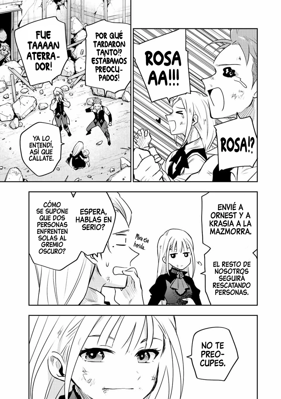 Un mago de la corte, que se centraba en la magia de apoyo porque sus aliados eran demasiado débiles, aspira a convertirse en el más fuerte tras ser expulsado Capitulo 73 página 13