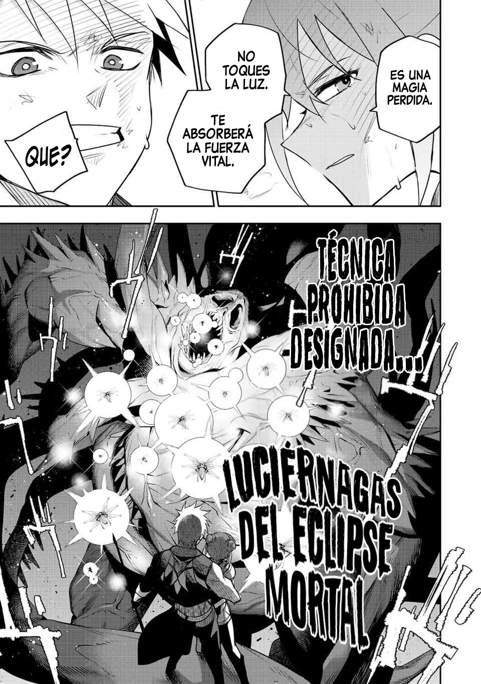 Un mago de la corte, que se centraba en la magia de apoyo porque sus aliados eran demasiado débiles, aspira a convertirse en el más fuerte tras ser expulsado Capitulo 77 página 14