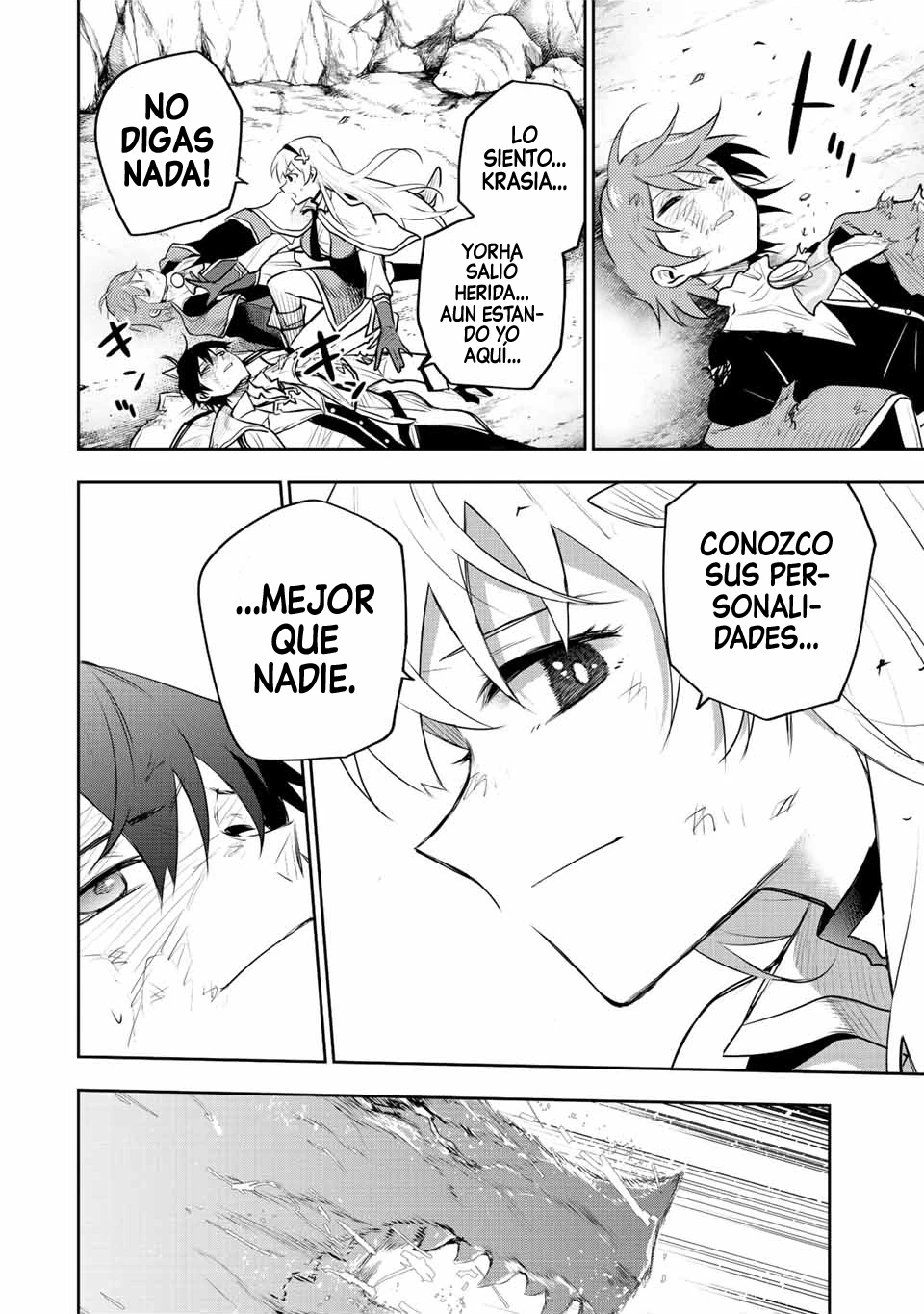 Un mago de la corte, que se centraba en la magia de apoyo porque sus aliados eran demasiado débiles, aspira a convertirse en el más fuerte tras ser expulsado Capitulo 77 página 9