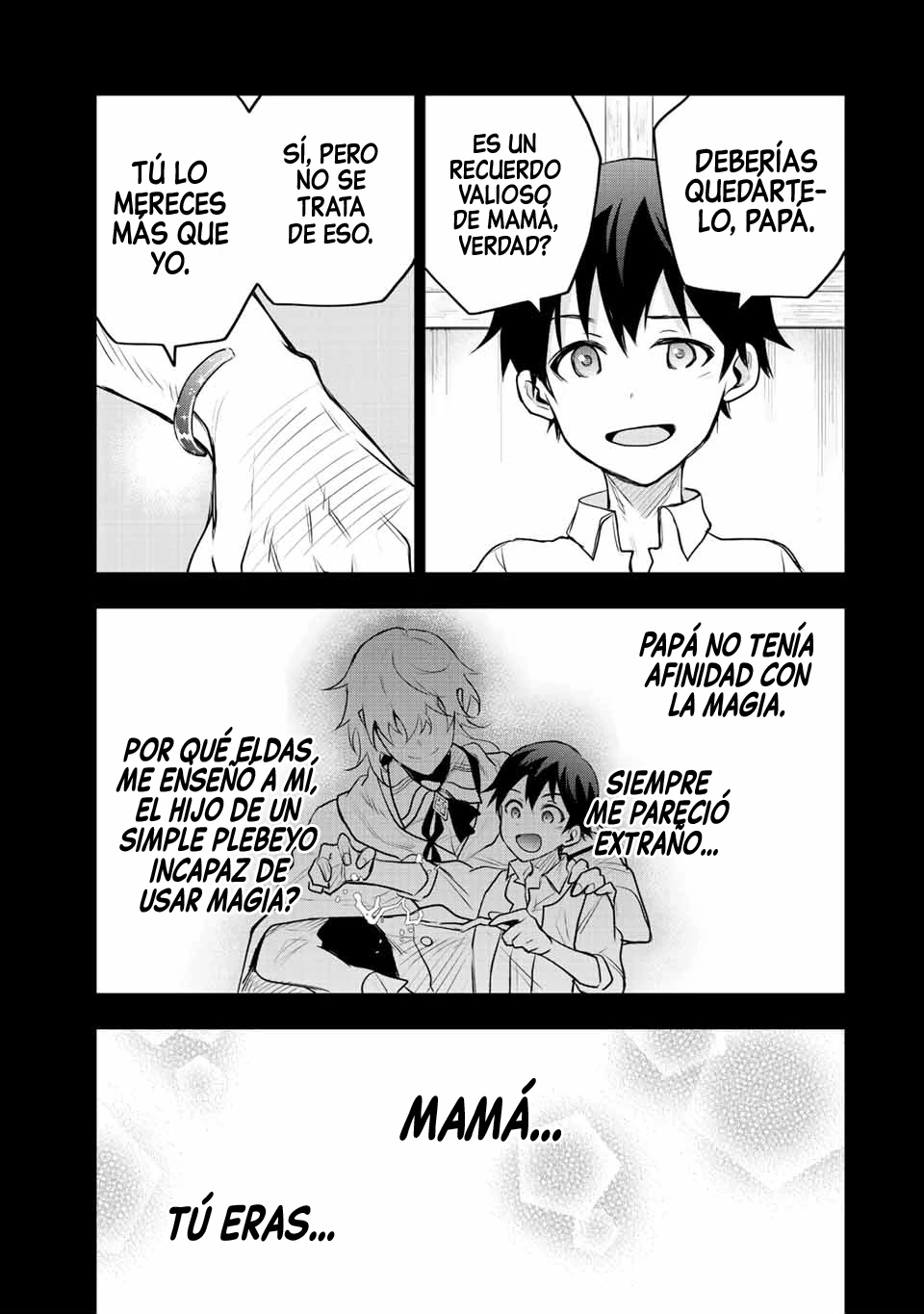 Un mago de la corte, que se centraba en la magia de apoyo porque sus aliados eran demasiado débiles, aspira a convertirse en el más fuerte tras ser expulsado Capitulo 78 página 13