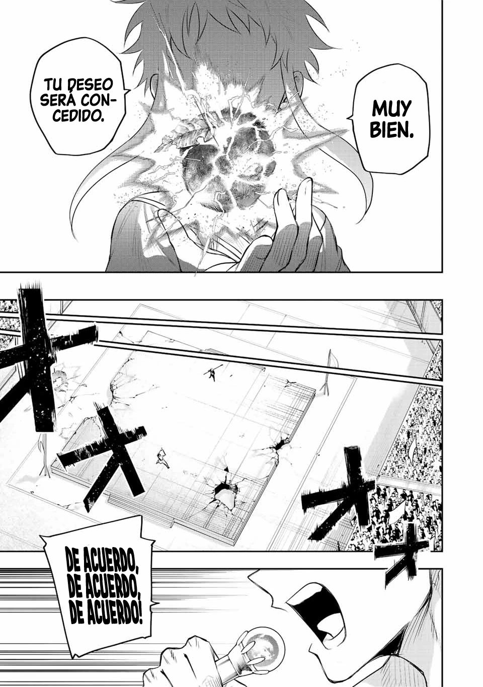 Un mago de la corte, que se centraba en la magia de apoyo porque sus aliados eran demasiado débiles, aspira a convertirse en el más fuerte tras ser expulsado Capitulo 80 página 13