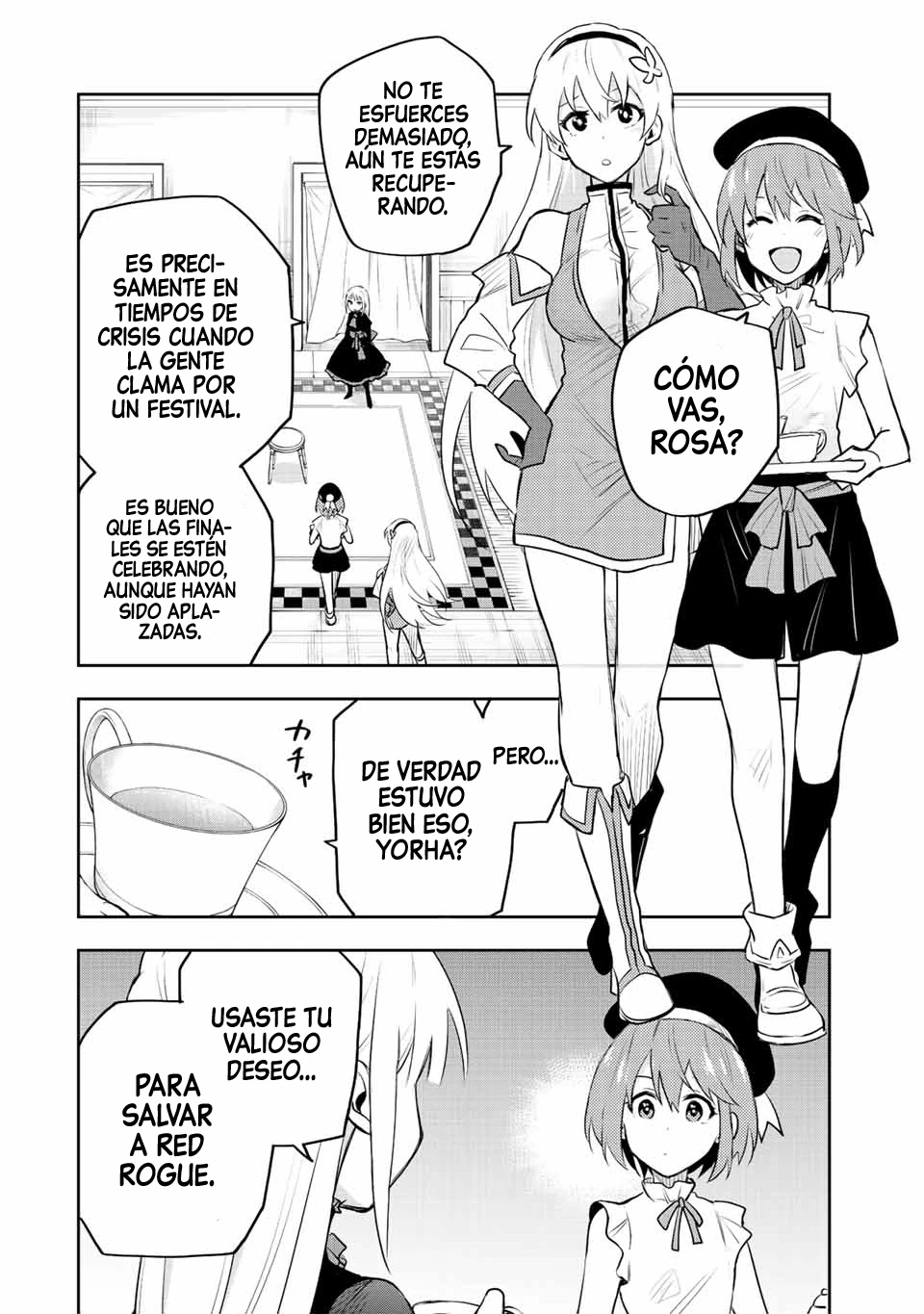 Un mago de la corte, que se centraba en la magia de apoyo porque sus aliados eran demasiado débiles, aspira a convertirse en el más fuerte tras ser expulsado Capitulo 80 página 16