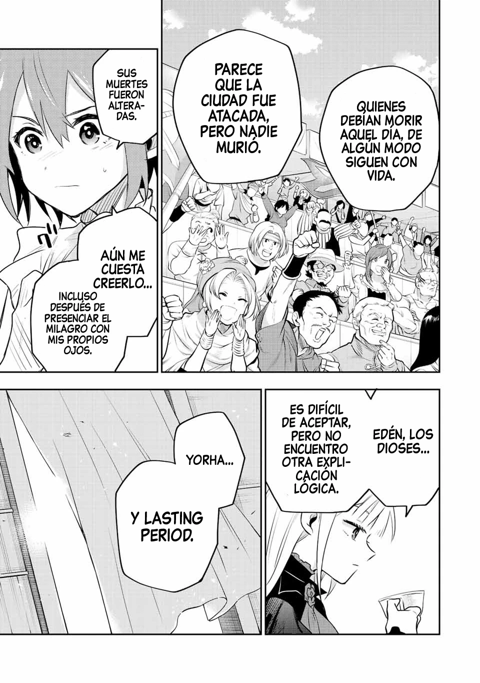 Un mago de la corte, que se centraba en la magia de apoyo porque sus aliados eran demasiado débiles, aspira a convertirse en el más fuerte tras ser expulsado Capitulo 80 página 17