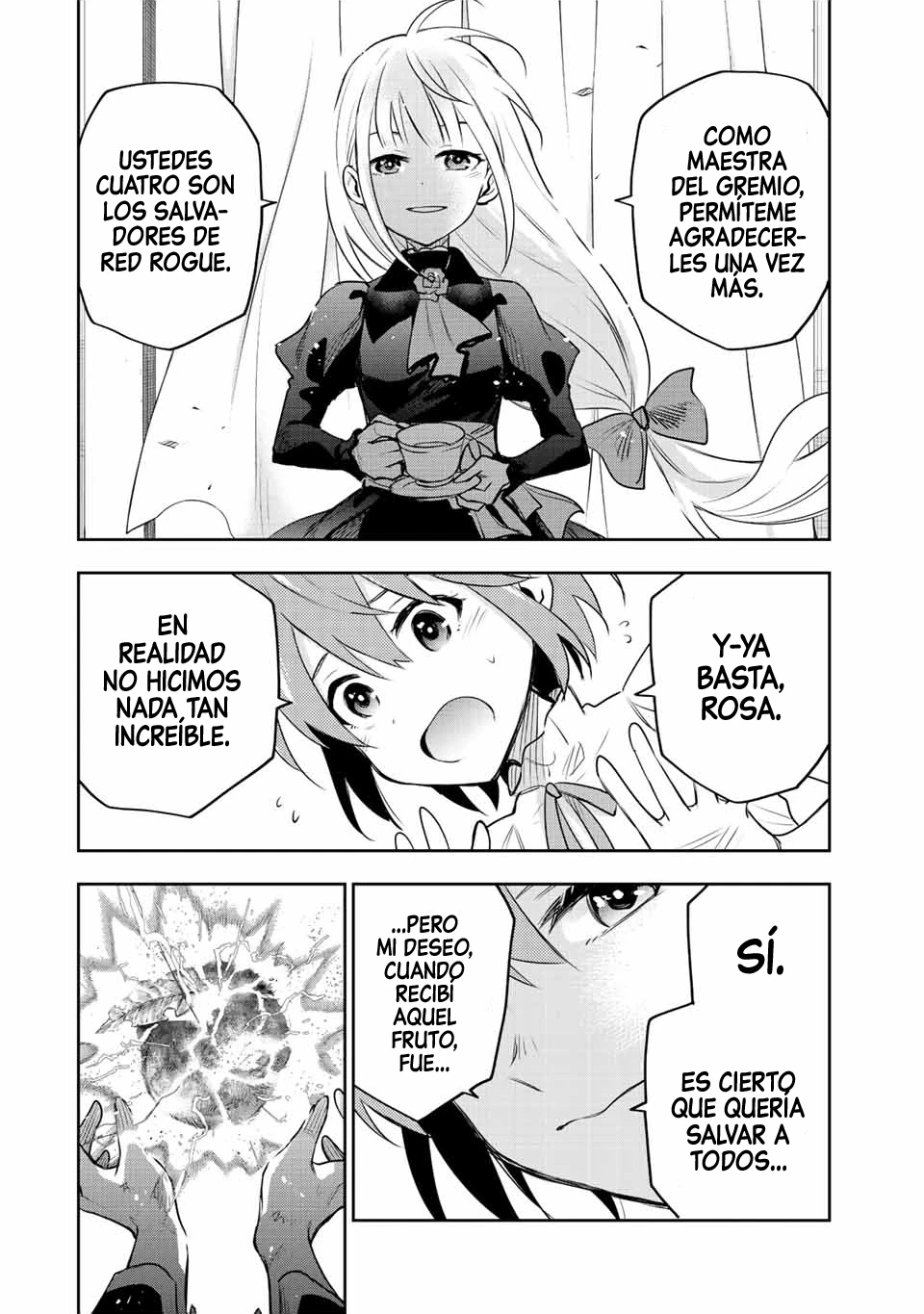 Un mago de la corte, que se centraba en la magia de apoyo porque sus aliados eran demasiado débiles, aspira a convertirse en el más fuerte tras ser expulsado Capitulo 80 página 18