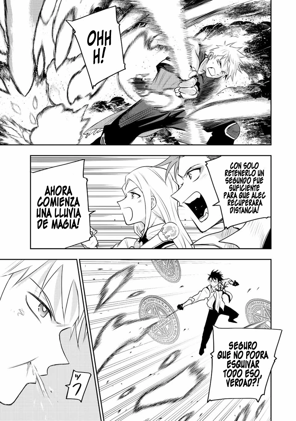 Un mago de la corte, que se centraba en la magia de apoyo porque sus aliados eran demasiado débiles, aspira a convertirse en el más fuerte tras ser expulsado Capitulo 81 página 14