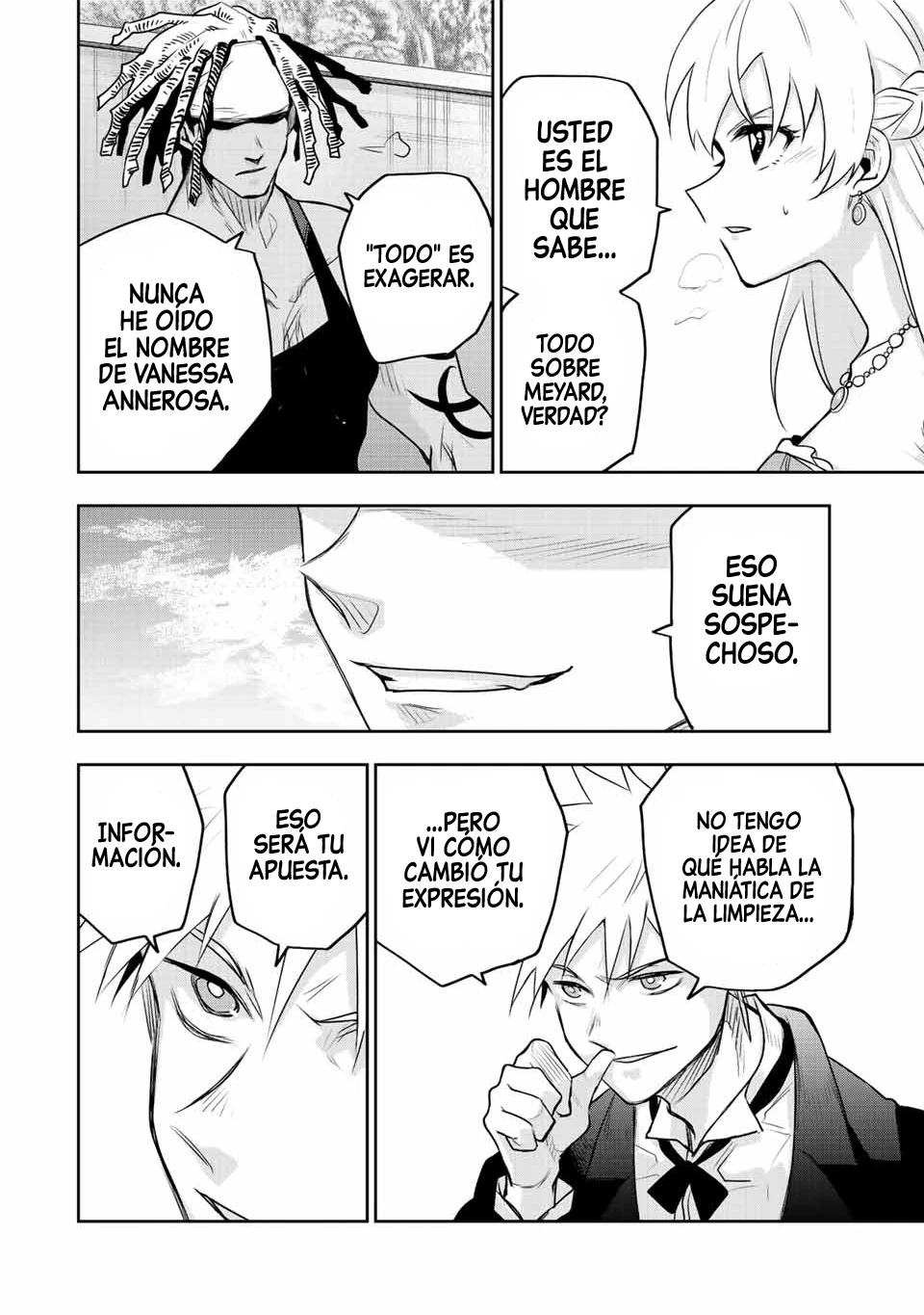 Un mago de la corte, que se centraba en la magia de apoyo porque sus aliados eran demasiado débiles, aspira a convertirse en el más fuerte tras ser expulsado Capitulo 85 página 14