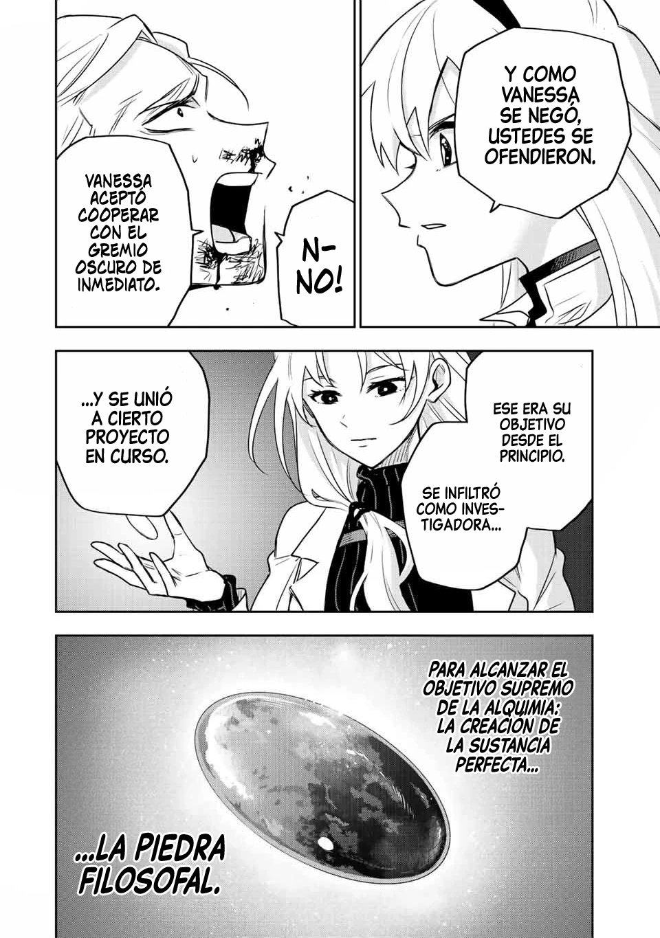 Un mago de la corte, que se centraba en la magia de apoyo porque sus aliados eran demasiado débiles, aspira a convertirse en el más fuerte tras ser expulsado Capitulo 89 página 17
