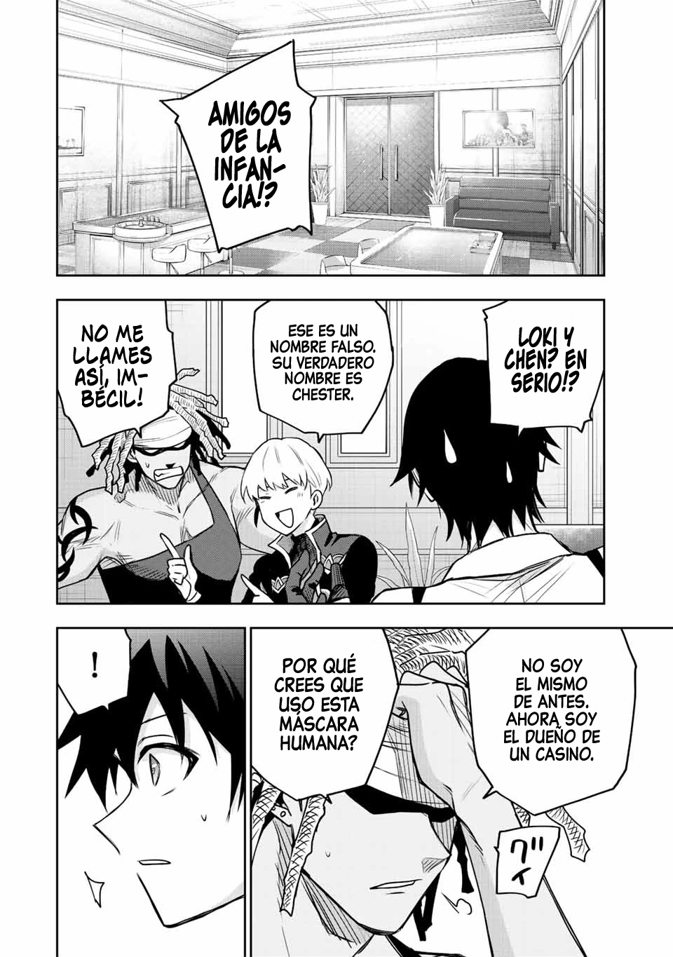 Un mago de la corte, que se centraba en la magia de apoyo porque sus aliados eran demasiado débiles, aspira a convertirse en el más fuerte tras ser expulsado Capitulo 91 página 10