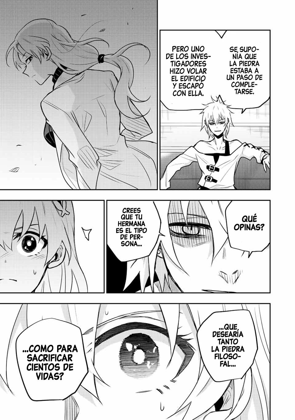 Un mago de la corte, que se centraba en la magia de apoyo porque sus aliados eran demasiado débiles, aspira a convertirse en el más fuerte tras ser expulsado Capitulo 91 página 15