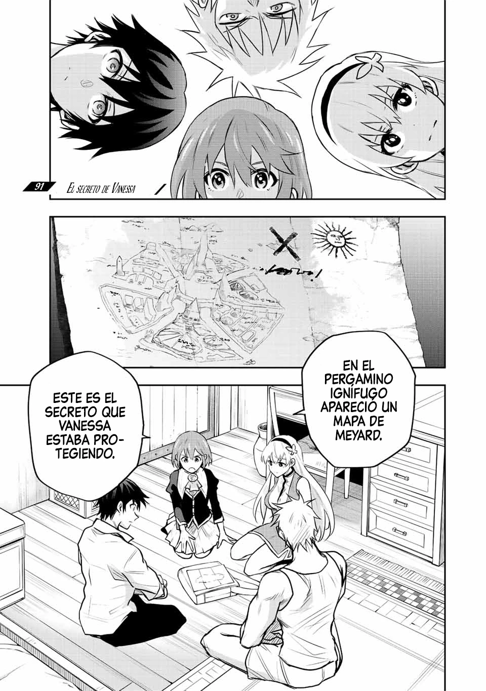 Un mago de la corte, que se centraba en la magia de apoyo porque sus aliados eran demasiado débiles, aspira a convertirse en el más fuerte tras ser expulsado Capitulo 91 página 3