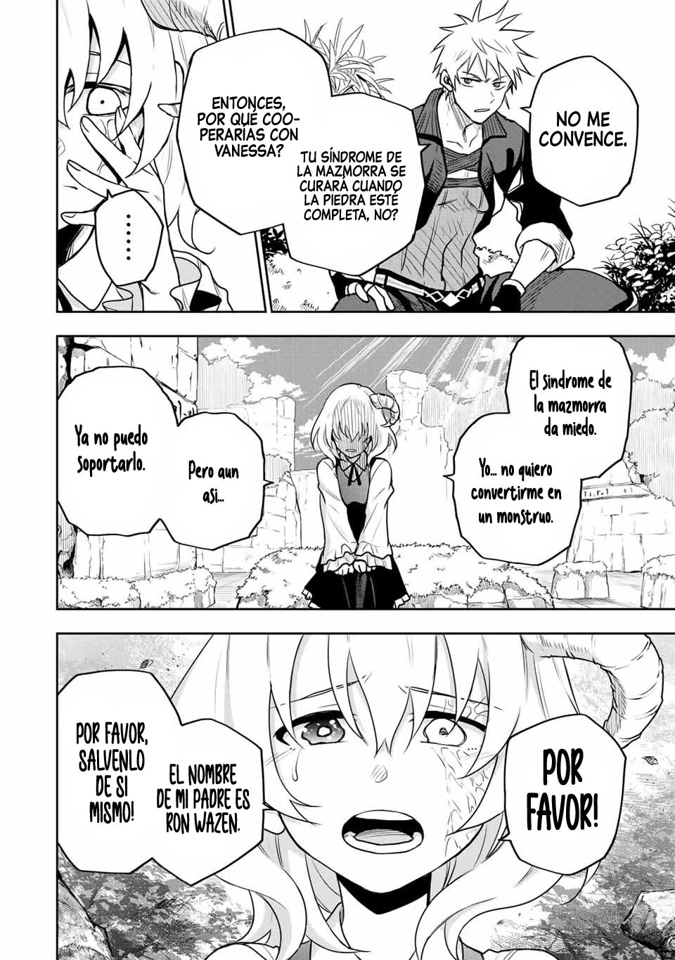 Un mago de la corte, que se centraba en la magia de apoyo porque sus aliados eran demasiado débiles, aspira a convertirse en el más fuerte tras ser expulsado Capitulo 95 página 12