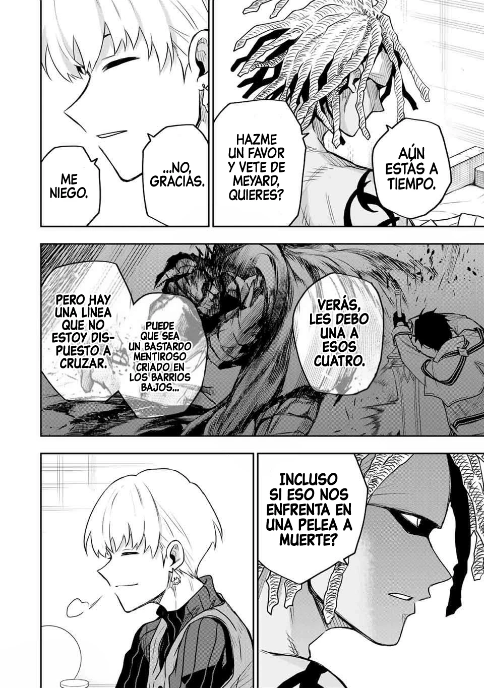 Un mago de la corte, que se centraba en la magia de apoyo porque sus aliados eran demasiado débiles, aspira a convertirse en el más fuerte tras ser expulsado Capitulo 98 página 18