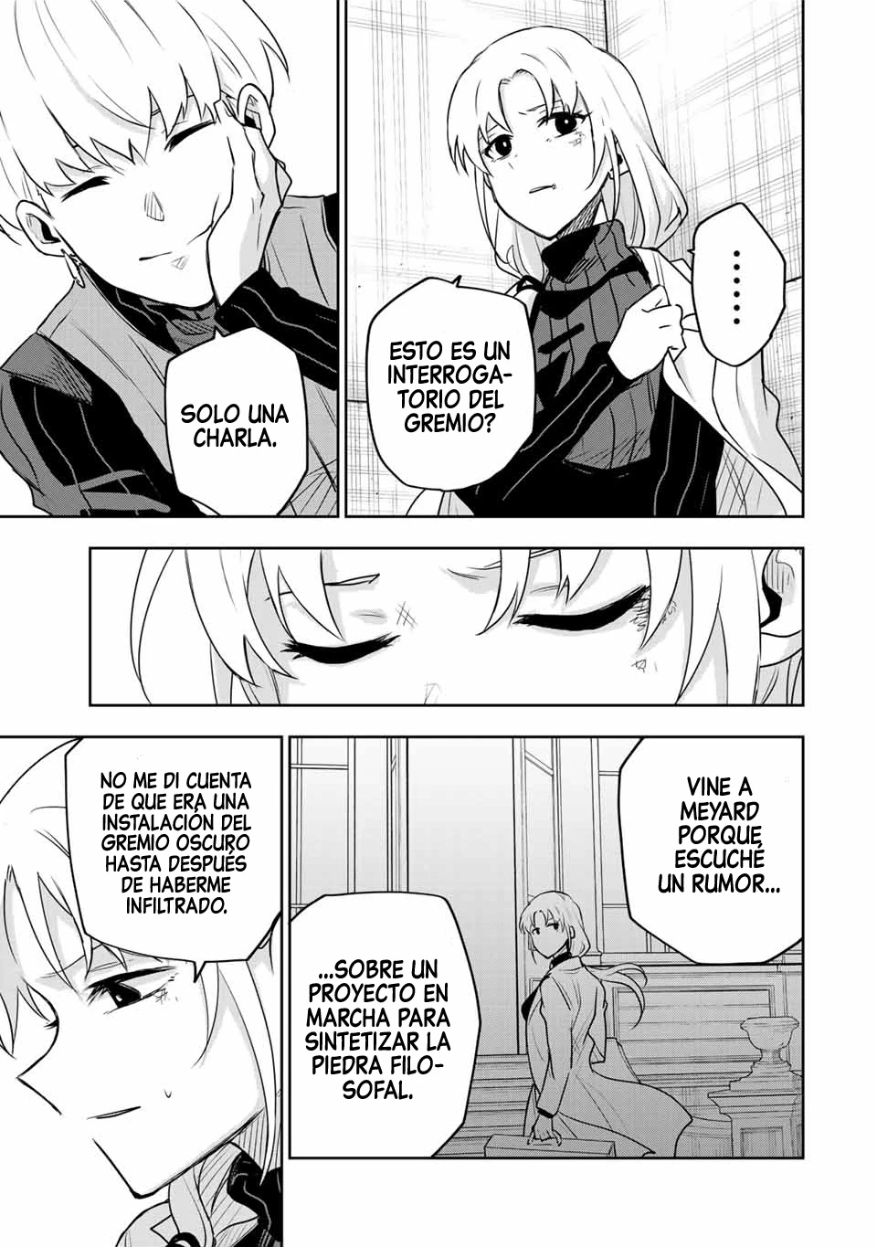 Un mago de la corte, que se centraba en la magia de apoyo porque sus aliados eran demasiado débiles, aspira a convertirse en el más fuerte tras ser expulsado Capitulo 98 página 5