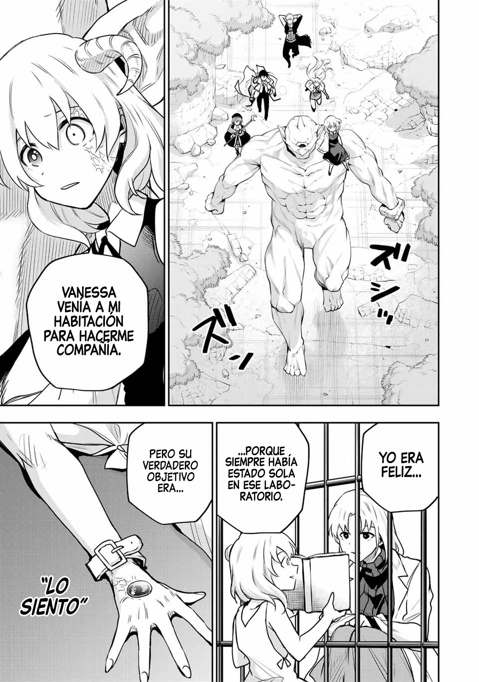 Un mago de la corte, que se centraba en la magia de apoyo porque sus aliados eran demasiado débiles, aspira a convertirse en el más fuerte tras ser expulsado Capitulo 98 página 7