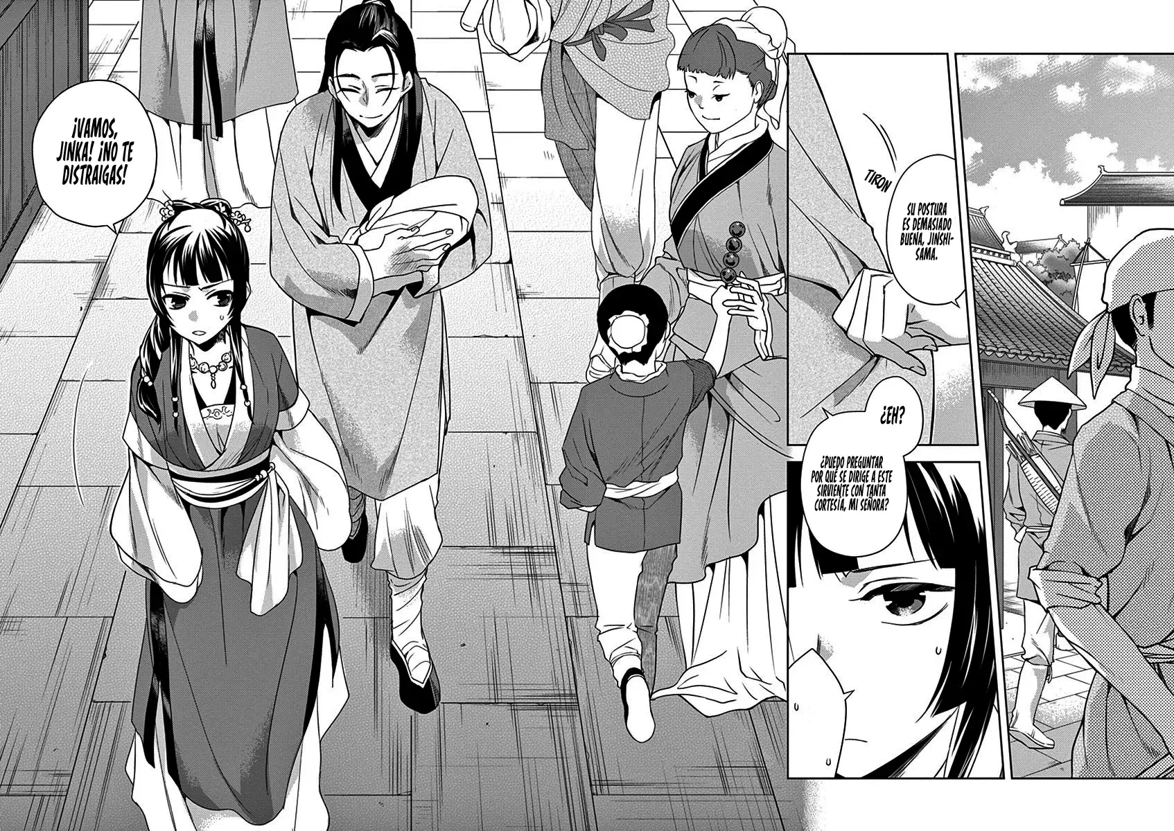 Los Diarios de la Boticaria. – El Diario de los Misterios del Palacio Interior de MaoMao. Capitulo 20: Paseando por la Ciudad. página 29