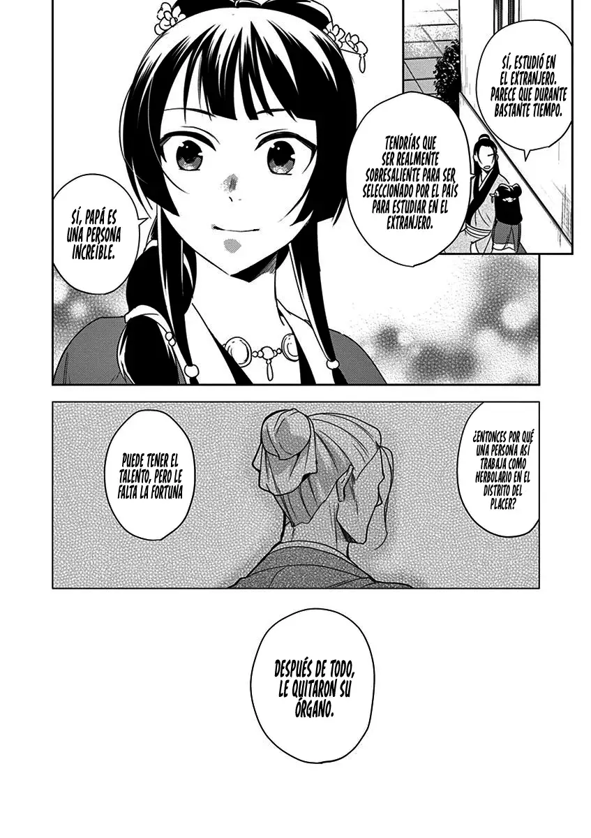Los Diarios de la Boticaria. – El Diario de los Misterios del Palacio Interior de MaoMao. Capitulo 20: Paseando por la Ciudad. página 38