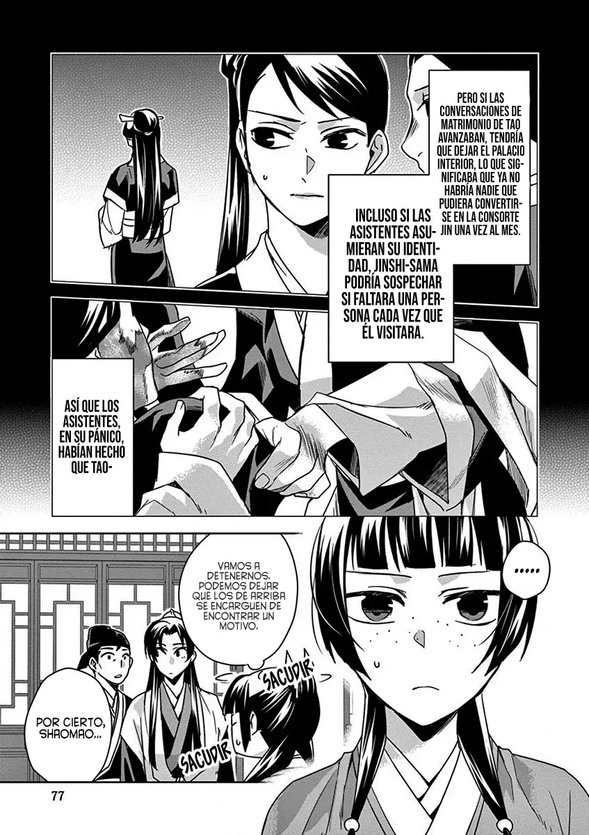 Los Diarios de la Boticaria. – El Diario de los Misterios del Palacio Interior de MaoMao. Capitulo 35: Hongo de Cadáver II página 38