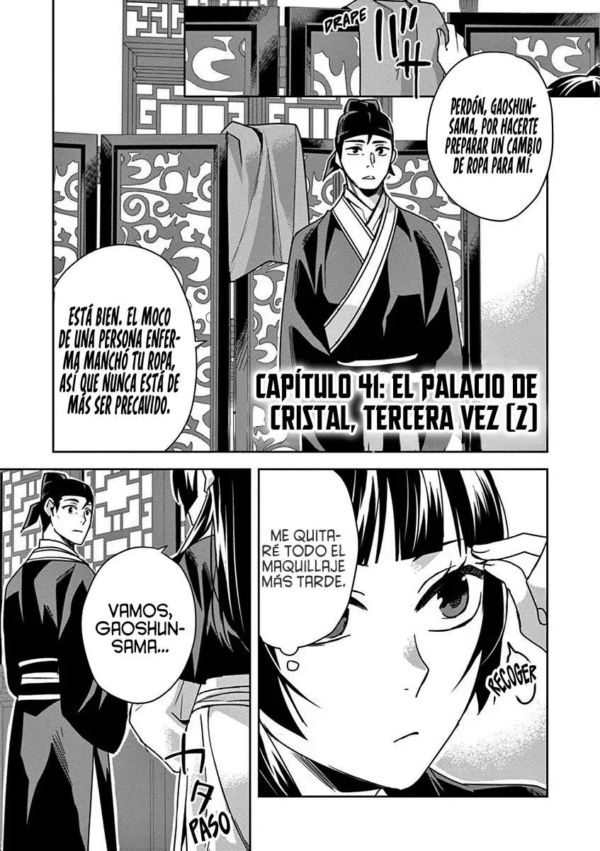 Los Diarios de la Boticaria. – El Diario de los Misterios del Palacio Interior de MaoMao. Capitulo 41: El Palacio de Cristal, Toma Tres [II] página 6