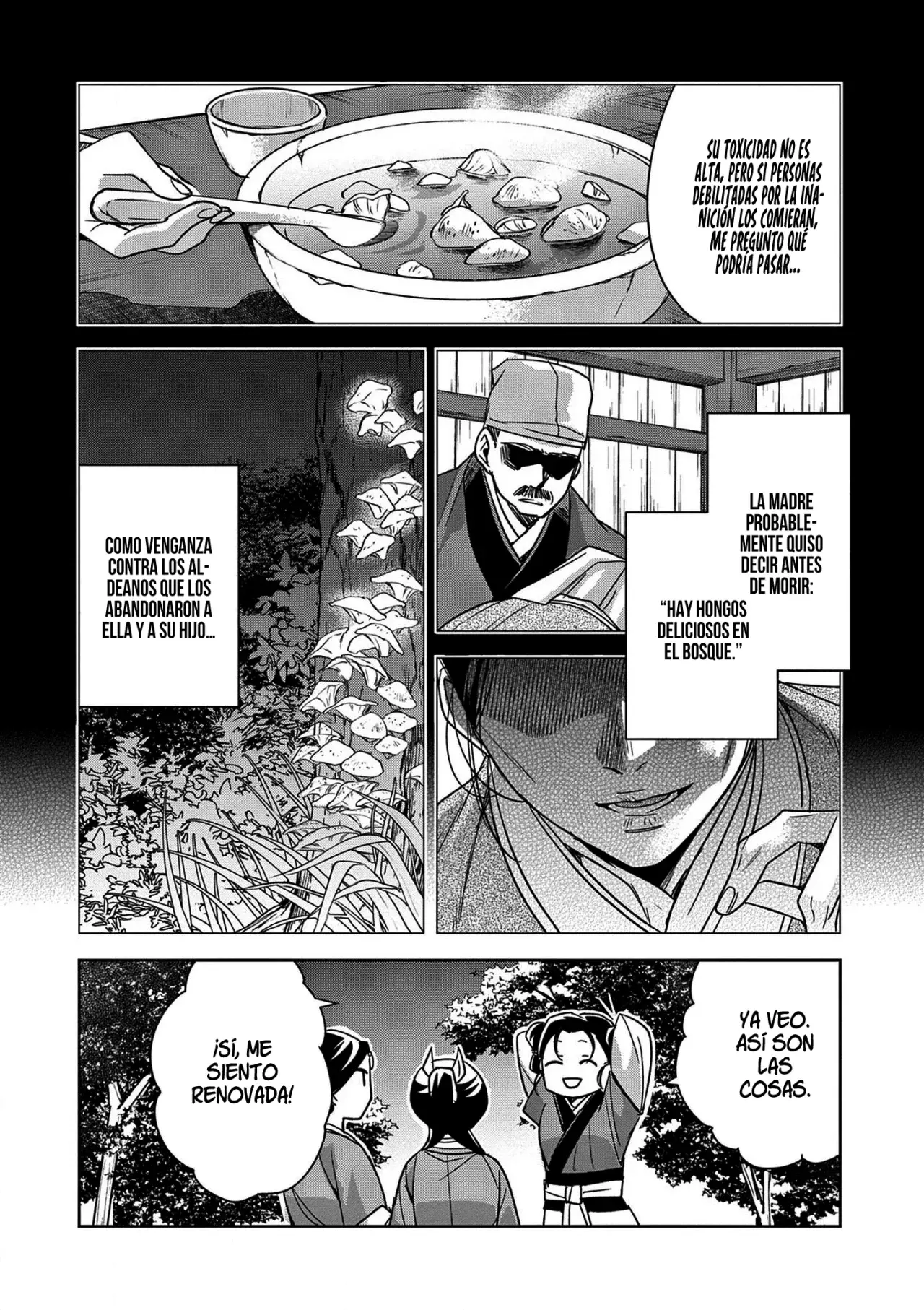 Los Diarios de la Boticaria. – El Diario de los Misterios del Palacio Interior de MaoMao. Capitulo 48: Historias de Fantasma página 36