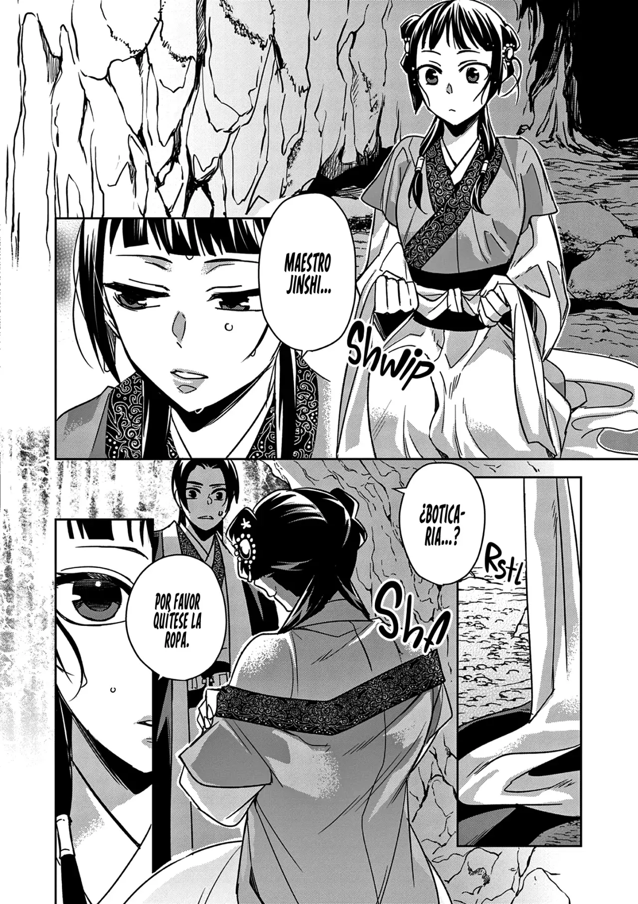 Los Diarios de la Boticaria. – El Diario de los Misterios del Palacio Interior de MaoMao. Capitulo 51: El Secreto de Jinshi. página 10