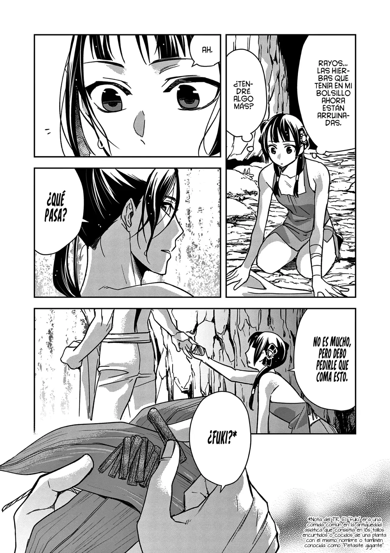 Los Diarios de la Boticaria. – El Diario de los Misterios del Palacio Interior de MaoMao. Capitulo 51: El Secreto de Jinshi. página 15