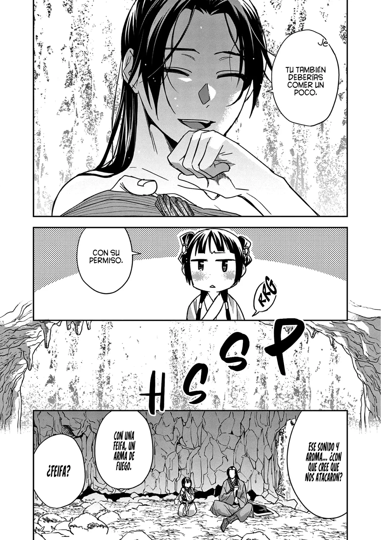 Los Diarios de la Boticaria. – El Diario de los Misterios del Palacio Interior de MaoMao. Capitulo 51: El Secreto de Jinshi. página 18